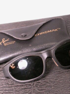 Vintage Ray Ban Olympic Games Sporty Black Sunglasses Shades
